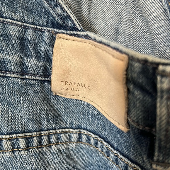 Zara Trafaluc Ripped Denim Overalls - Picture 5 of 6